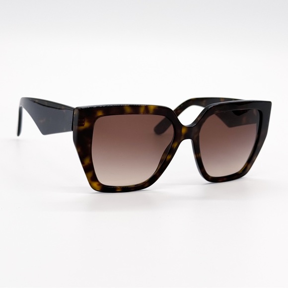NEW DOLCE&GABBANA DG4438 502/13 WOMEN SUNGLASSES DARK HAVANA GRADIENT EYEWEAR